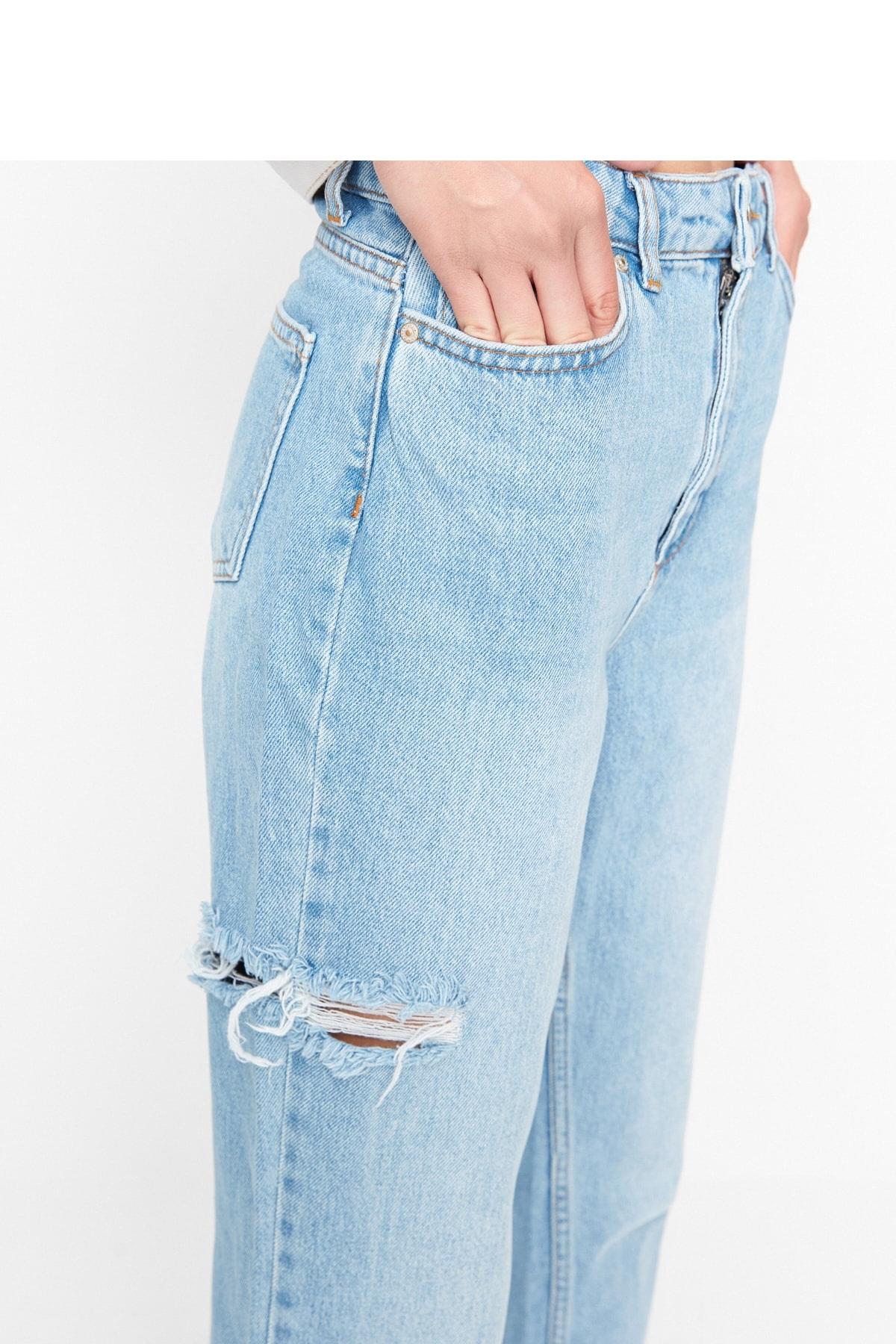 شلوار جین زاپ دار زنانه کد.1030