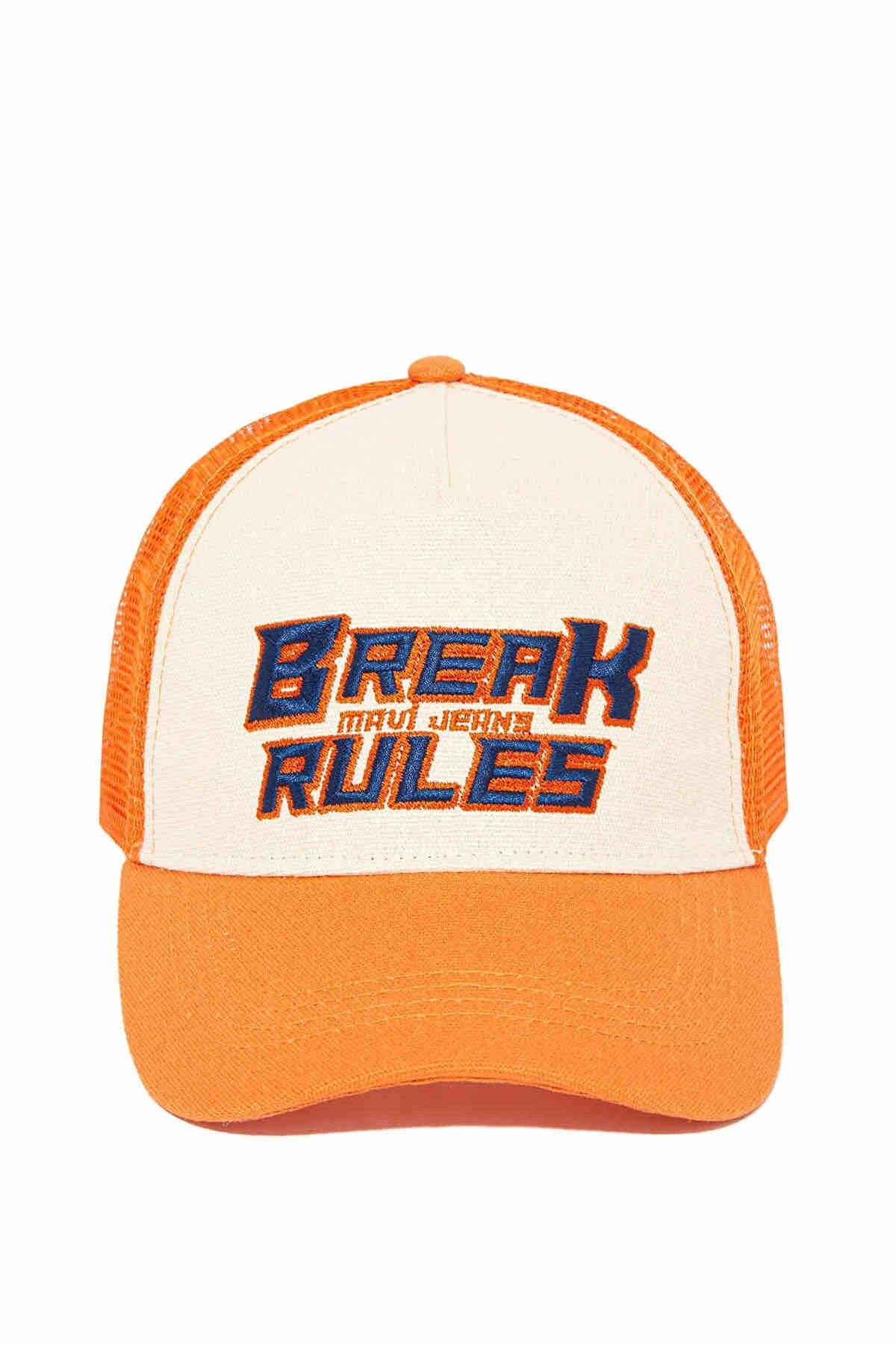 کلاه اسپرت یونیسکس ماوی طرح Break Rules کد.1050