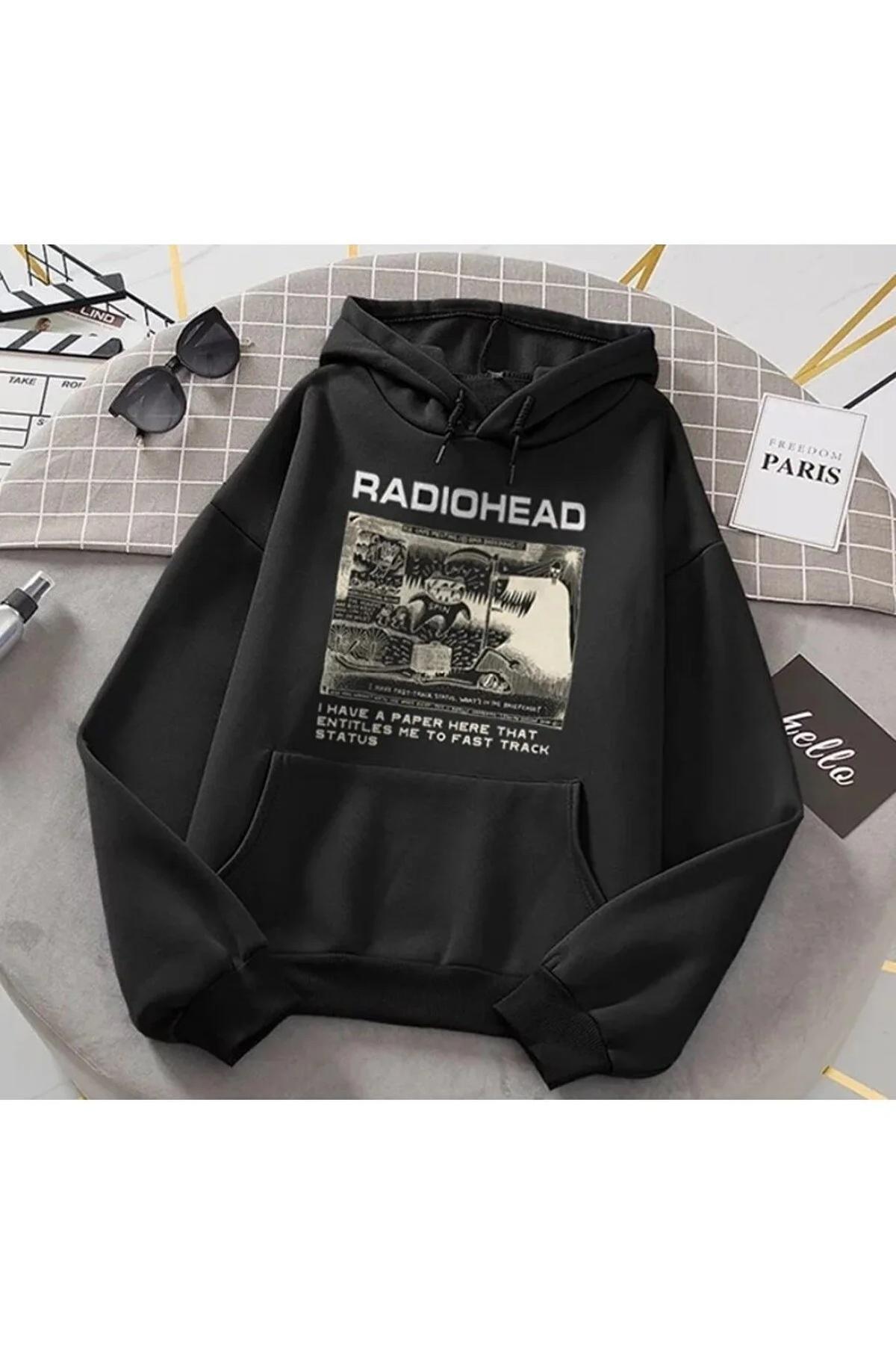 هودی مشکی یونیسکس radiohead کد.1023