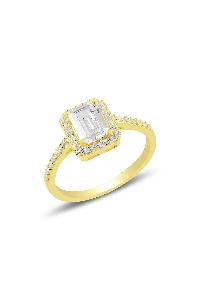 انگشتر زنانه طرح الماس Söğütlü Silver کد.1046