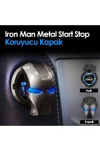 محافظ دکمه استارت خودرو طرح Iron Man کد.1002
