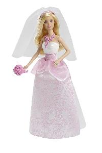 عروسک باربی با لباس عروس کد.1017