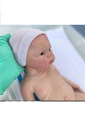 عروسک سیلیکونی نوزاد دختر کد.1013