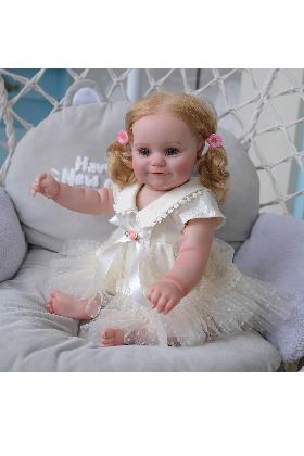 عروسک سیلیکونی دست ساز کودک دختر کد.1043